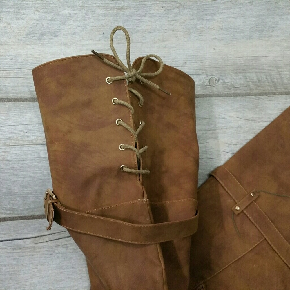 Over the Knee Zippered Boots - Picture 3 of 8